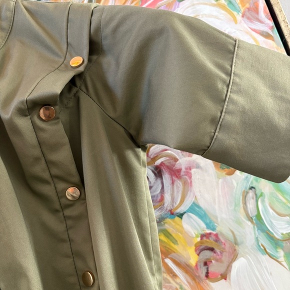 Alberto Makali Olive Green Romper with Gold Button Detail, Size S - Picture 4 of 12